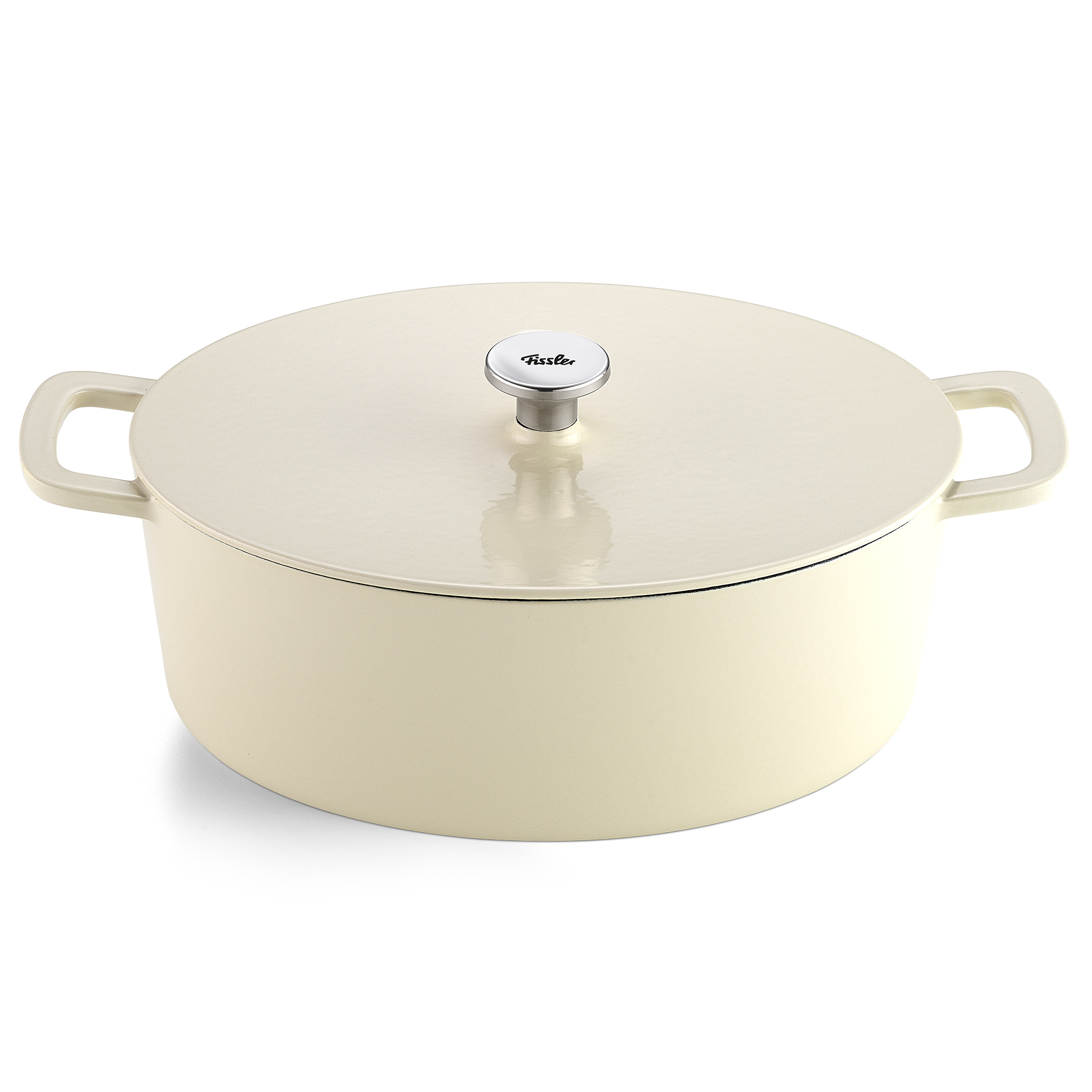 Fissler Moments Collection Braadpan Ovaal, 33cm ivory white